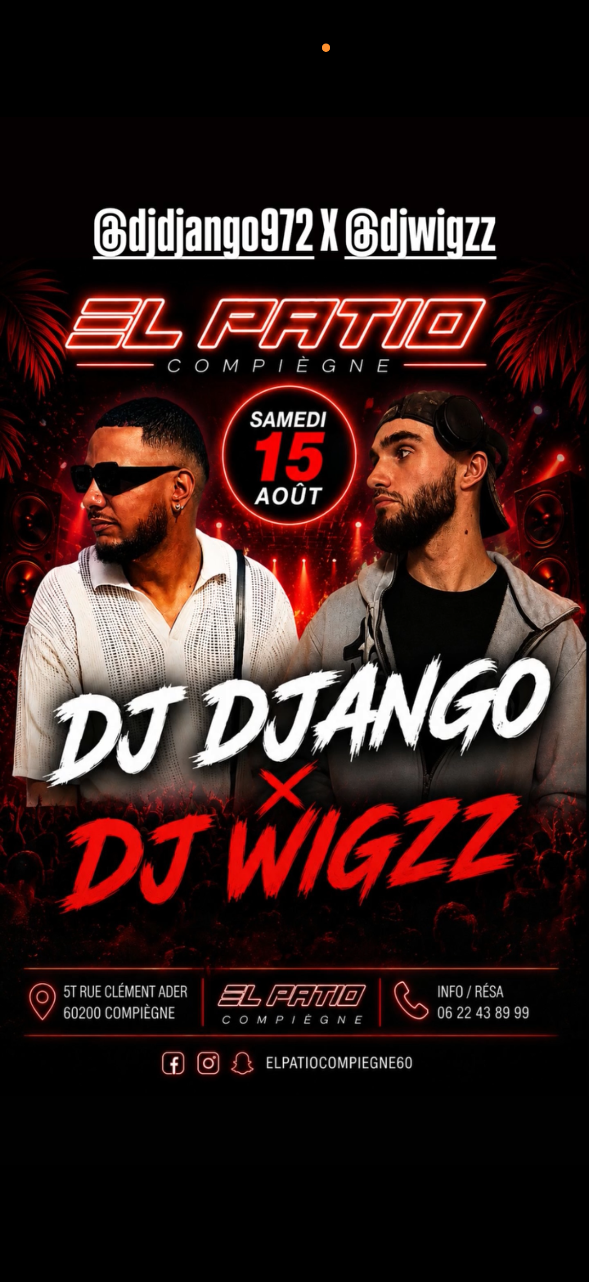 Flyer DJ DJANGO × DJ WIGZZ